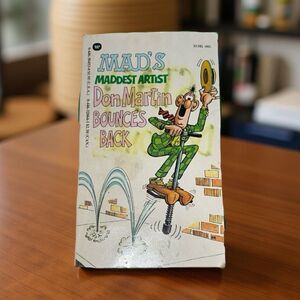 Vintage MAD's Maddest Artist Don Martin Bounces Back Comic Paperback Book